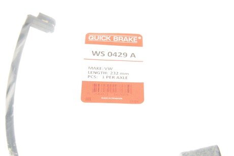 Датчик износа quick Brake WS0429A