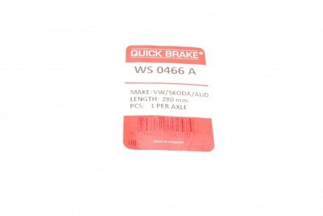 Датчик зносу гальмівних колодок quick Brake WS 0466 A