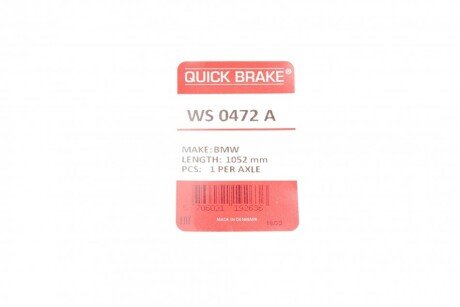 Датчик зносу гальмівних колодок quick Brake WS0472A