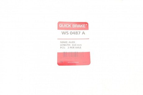 Датчик зносу гальмівних колодок quick Brake WS 0487 A