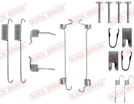 Монтажний к-кт гальмівних колодок quick brake 105-0751