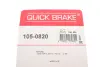 Монтажний к-кт гальмівних колодок Quick Brake 105-0820 (фото 9)