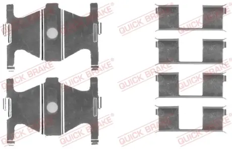 Монтажний к-кт гальмівних колодок quick brake 109-1754