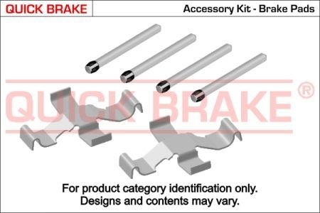 Монтажний компл.,гальм.колодки quick Brake 109-1039 на Porsche 911