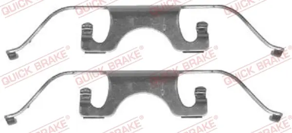 Монтажний компл.,гальм.колодки Quick Brake 109-1224 (фото 1)