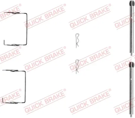 Монтажний компл.,гальм.колодки quick brake 109-1267