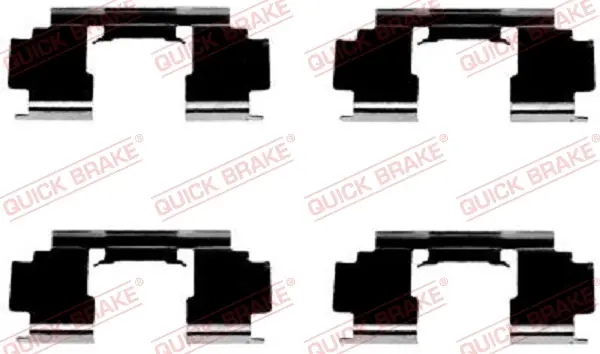 Монтажний компл.,гальм.колодки quick brake 109-1276