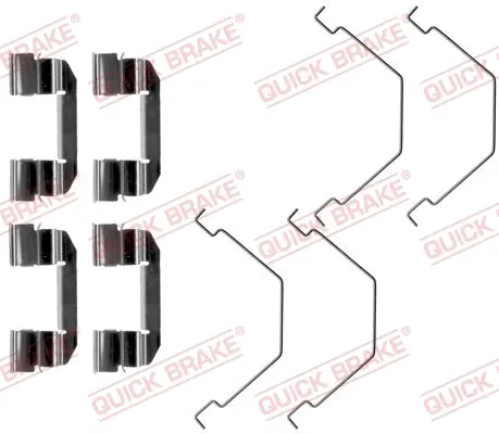 Монтажний компл.,гальм.колодки quick brake 109-1292