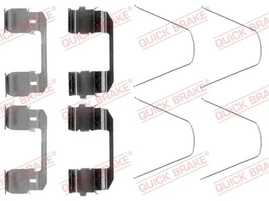 Монтажний компл.,гальм.колодки quick brake 109-1743