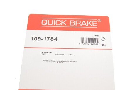 Монтажний компл.,гальм.колодки quick Brake 109-1784