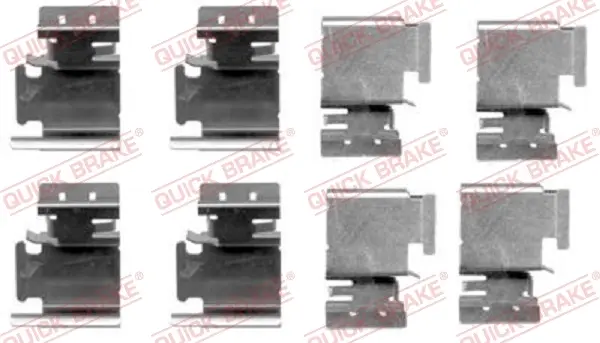 Монтажный комплект перед. колодок Toyota/Fiat Punto/Gr. Punto 1.9D 05-/VW Crafter 2.0TDi 11- quick brake 1091298