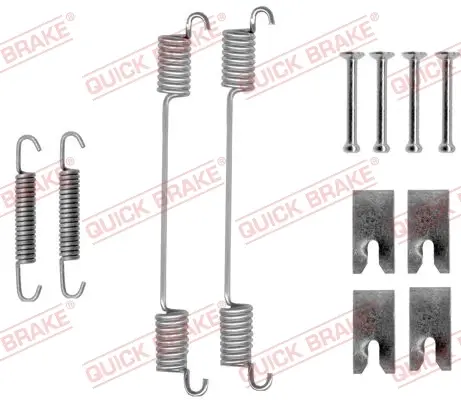 Монтажный комплект зад. барабанных колодок quick brake 1050836