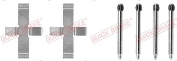 Р/к дискових гальм. колодок quick brake 109-1076