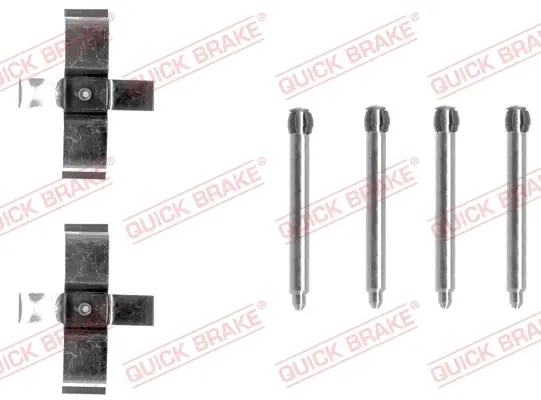 Р/к дискових гальм. колодок Quick Brake 109-1195 (фото 1)