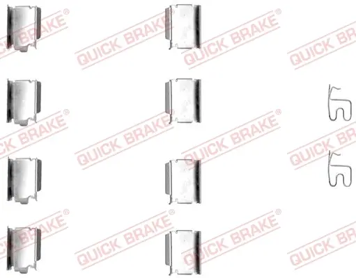 Р/к дискових гальм. колодок quick brake 109-1246