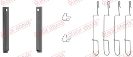 Р/к дискових гальм. колодок quick brake 109-1280