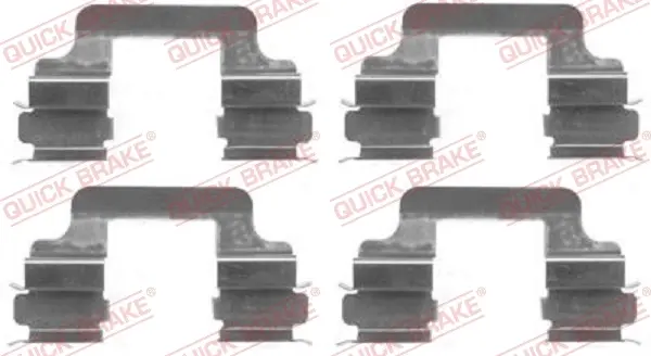 Р/к дискових гальм. колодок quick brake 109-1610