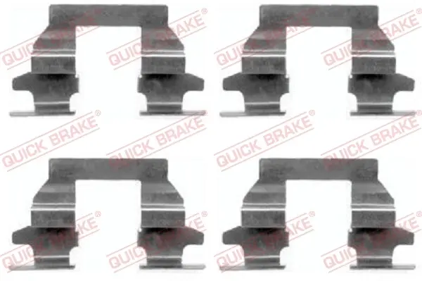 Р/к дискових гальм. колодок quick brake 109-1625