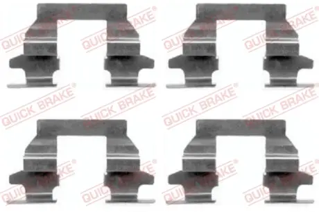 Р/к дискових гальм. колодок quick brake 109-1625