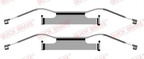 Р/к дискових гальм. колодок quick brake 109-1680
