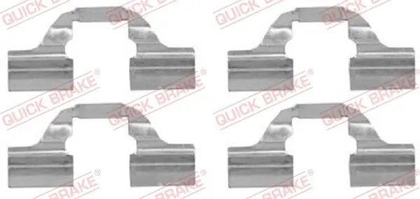Р/к дискових гальм. колодок quick brake 109-1684