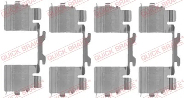 Р/к дискових гальм. колодок quick brake 109-1725