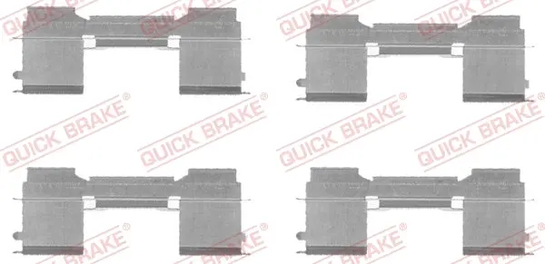 Р/к дискових гальм. колодок Quick Brake 109-1729 (фото 1)