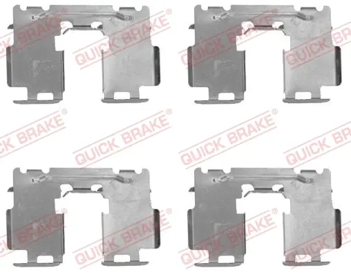 Р/к дискових гальм. колодок Quick Brake 109-1760 (фото 1)