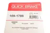 Р/к-кт гальмівних колодок перед. Nissan Tiida 1.5-1.8, 07- quick brake 1091789