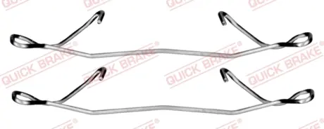 Рем-кт гальмівних колодок перед. Opel Omega B,Vectra A 2.0 ATE 89 Quick Brake 109-1180