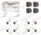 Ремкомплект направляющих тормозного суппорта quick brake 109-0156