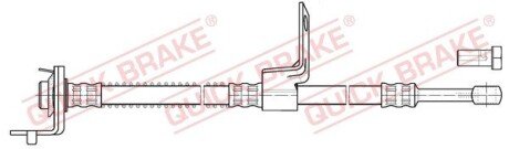 Гальмівний шланг quick Brake 50.856X на Hyundai Гетц