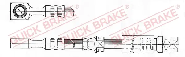 Гальмівний шланг Quick Brake 50976 (фото 1)