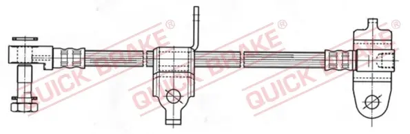 Гальмівний шланг Quick Brake 59976X (фото 1)