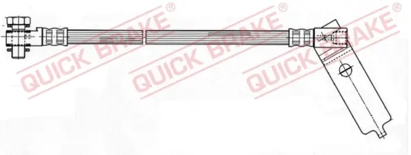 Гальмівний шланг Quick Brake 59.978X (фото 1)