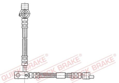 Гальмівний шланг quick Brake 59.994 на Ниссан Примера р12