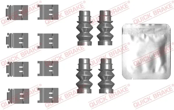 Тормозні (гальмівні) колодки Quick Brake 109-0124 (фото 1)