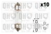Автолампа C10W 12V 10W SV8.5 10шт L=30mm quinton hazell QBL269