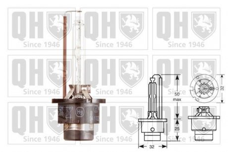 Автолампа D2S 85V 35W P32d-2 quinton Hazell QBL122G на Мерседес R-Class w251