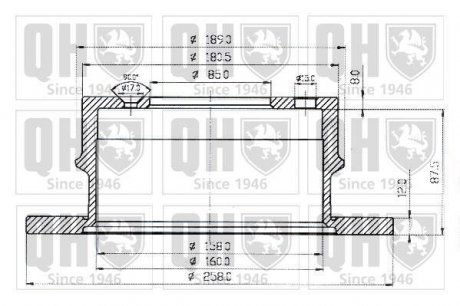 Гальмiвнi диски quinton Hazell BDC4699