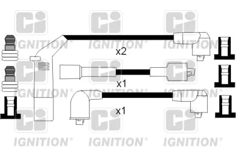Комплект проводiв запалювання Quinton Hazell XC1059