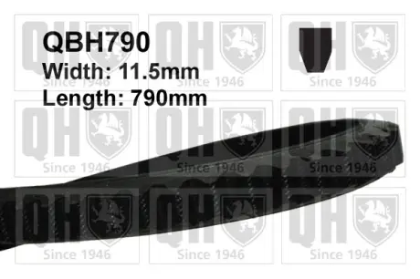 Ремiнь клиновий 11.5#790 quinton hazell QBH790