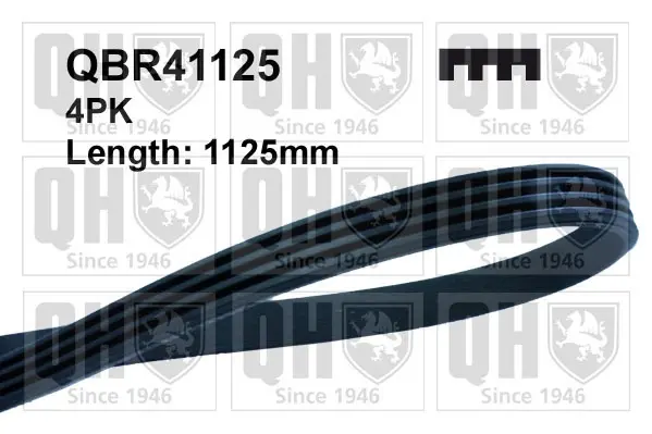 Ремiнь клиновий 4PK#1125 quinton hazell QBR41125