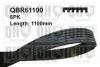 Ремiнь клиновий 6PK#1100 quinton hazell QBR61100