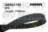 Ремiнь клиновий 6PK#1700 quinton hazell QBR61700