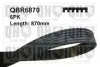 Ремiнь клиновий 6PK#870 Quinton Hazell QBR6870 (фото 1)