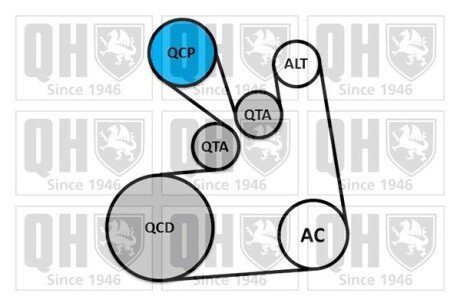 Ремiнь клиновий к-т quinton Hazell QDK128