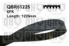 Ремінь поліклиновий 6PK1225 quinton hazell QBR61225