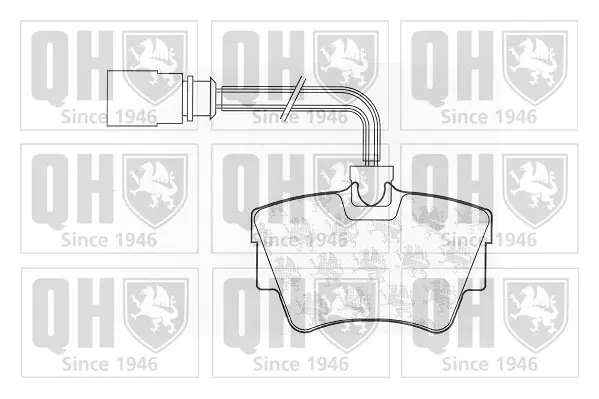 Тормозные колодки quinton hazell BP1050