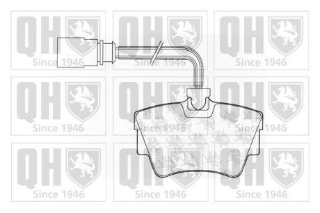 Тормозні (гальмівні) колодки quinton Hazell BP1050